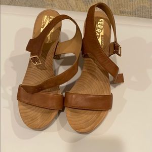 Ferragamo tan sandals